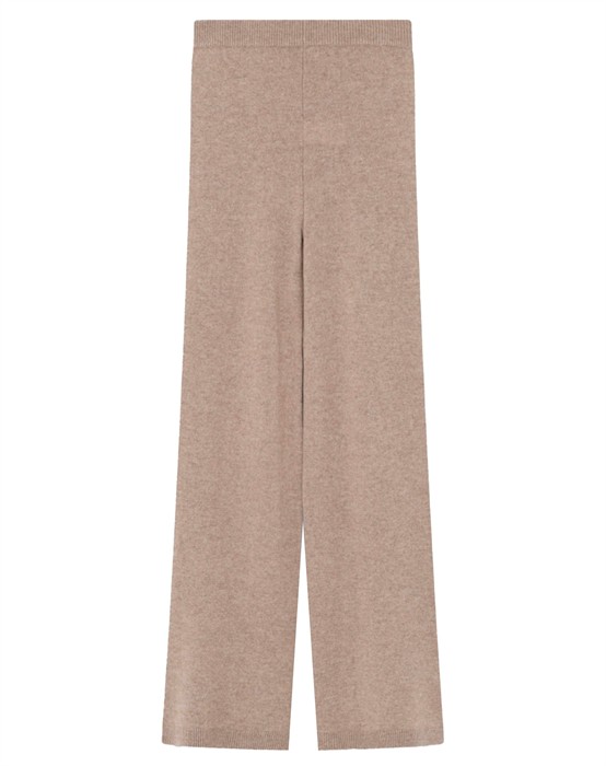 Nevin Medium Soft Wool Bukser - Beige Melange